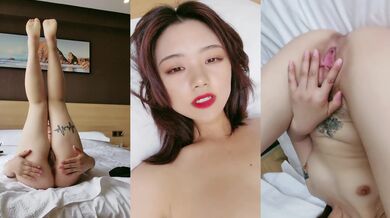 酒店里面女神独自一人全裸自慰掰穴，超级粉嫩蝴蝶特写菊花，手指揉搓阴蒂